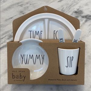 Rae Dunn 5 Piece Baby Melamine Gift Set NWT
